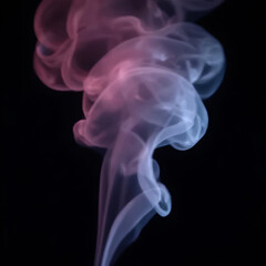 smoke on black background