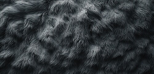 Naklejka premium The deep texture of coarse gray fur, coupled with rugged natural patterns, offers a rich tactile experience.