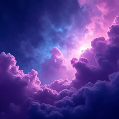 blue sky with clouds