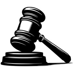 Silhouette of the constitutional gavel