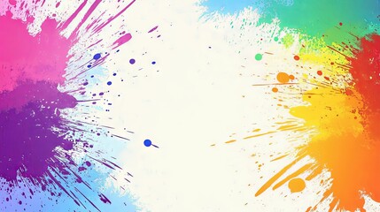 Fototapeta premium Blank colorful comic abstract background template center focused copy space