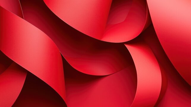 Soft, vibrant matte tones enhance the festive appeal of deep red paper texture, making it warm and inviting.