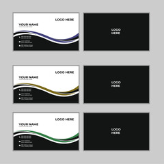 Business card design template, Simple and Clean professional business card template, visiting card.