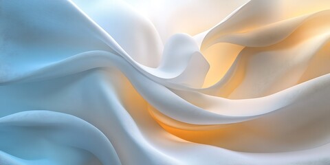 Obraz premium Soft fabric waves, light background, elegant texture, design
