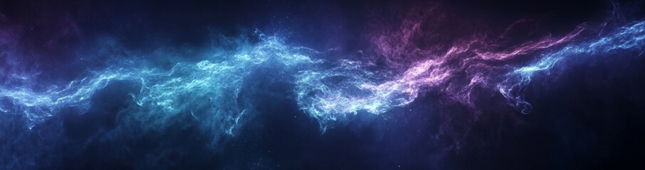 Obraz premium Cosmic Nebula Swirls, Deep Space Background, Digital Art