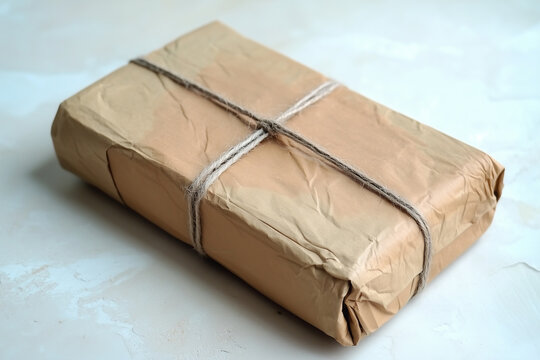 The Unadorned Beauty of a Brown Paper Parcel with Twine.