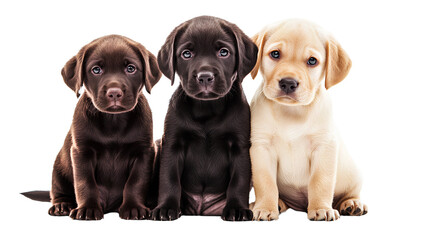 Obraz premium three labrador puppies