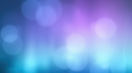Abstract Bokeh Background with Soft Glowing Lights in Blue and Purple