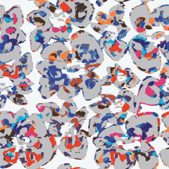 Obraz premium organic textures vector pattern. animal abstract texture skin print. animal camouflage background. african rapport pattern. sketch camouflage design. spot tile.