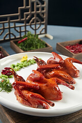 Cantonese-style crispy roasted pigeon