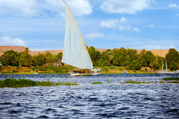 sailboat on the nile river