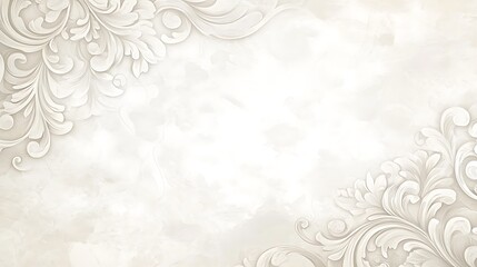 Elegant White Floral Design Background Image