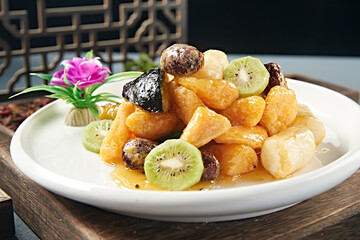 Candied Pumpkin, Sweet Potato, Banana, Yam, Candied Dates, Kiwi