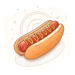 hot dog illustration