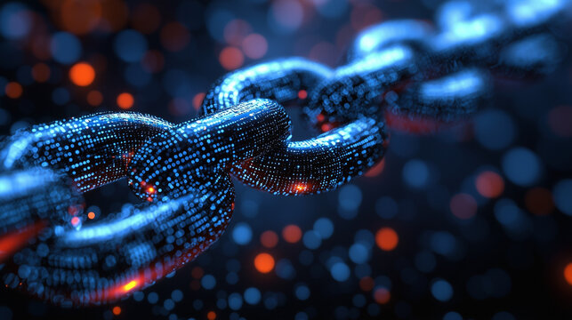 Digital Chain: Abstract Network Connection, Data Security, and Technological Innovation