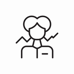 woman person icon vector sign