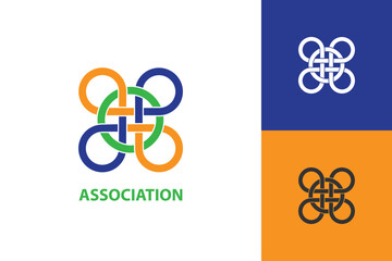 Association  logo Design, Logo Design graphic Conception, logo icon template graphic art, vector illustration design.