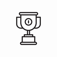 Trophy award icon vector sign