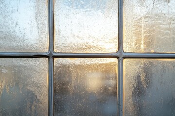 Condensation on the glass panes of a multi pane window