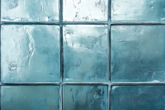 Light blue block window creates a grid like pattern