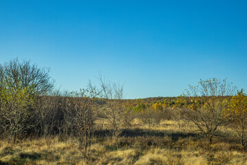 warm autumn in rural areas