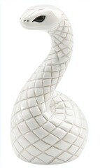 Fototapeta premium Modern Ceramic Snake Toy: New Year Wisdom & Rejuvenation