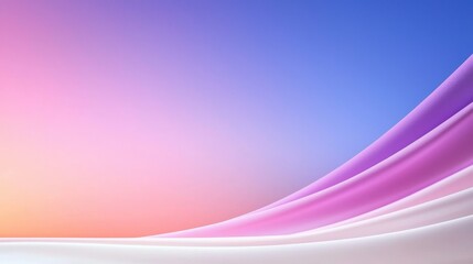 Abstract Pastel Fabric Drapes Soft Gradient Background