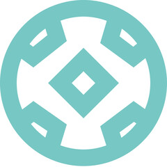 Football icon logo design