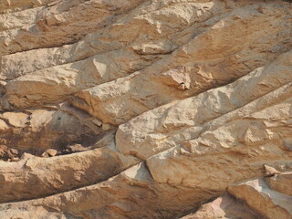Excavation rock surfaces destroy the environment