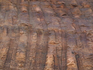 Excavation rock surfaces destroy the environment