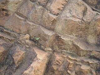 Excavation rock surfaces destroy the environment