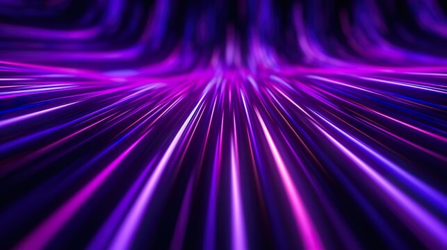 Purple Light Streaks Abstract
