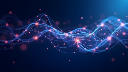 Futuristic Energy Flow – Abstract Digital Light Wave
