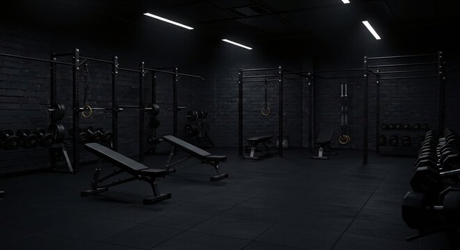 dark gym background