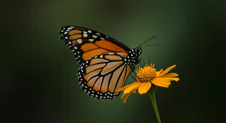 Fototapeta premium Monarch Butterfly Macro Photography