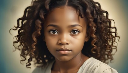 Expressive Eyes and Voluminous Curls &ndash; A Stunning Nigerian Portrait