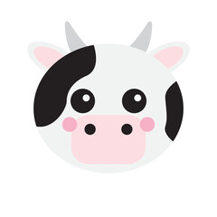 Cute cartoon cows face ideas for children's books, farm related designs, dairy products, educational materials, and agriculture themed projects. Great for kids