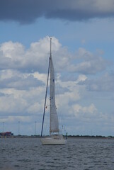 sailboat on the sea Copenhagen Denmark