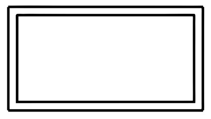 clean and simple vector frame, featuring double lines and subtle corner details, is perfect for adding a touch of understated elegance to your layouts