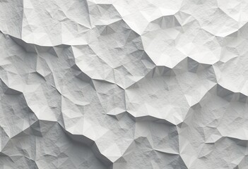 Fototapeta premium Abstract White Crumpled Paper Texture Background