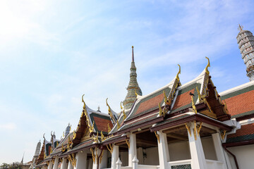 Places inside Wat Phra Kaew Grand Palace. Here are the main tourist attractions in Bangkok, Thailand.