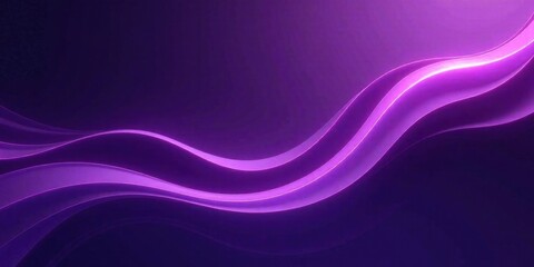 Abstract Purple Wave Background Glowing Curves and Smooth Transitions for Elegant Design