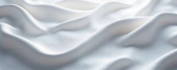 Obraz premium Sculptural white fabric, laser-cut details, dramatic lighting, image, style