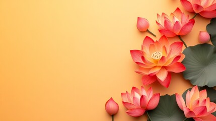 Obraz premium Wesak Day Concept With Copy Space