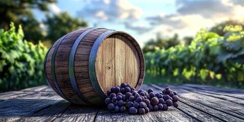 Fototapeta premium Red Wine Micro-Landscape 