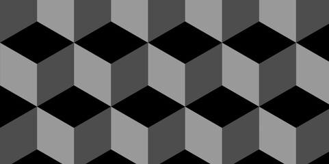 Abstract cubic futuristic background texture geometric seamless pattern. Cube triangle business concept. 