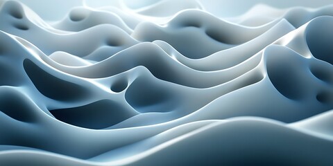 Obraz premium Abstract blue wave texture, digital background, design element