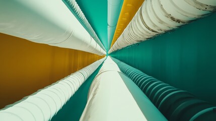 Industrial Pipes in a Manufacturing Facility
