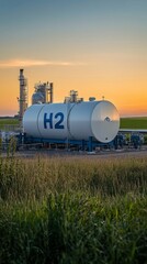 Hydrogen Energy Facility at Sunset - Sustainable Infrastructure