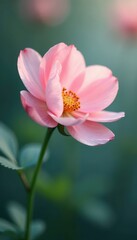Close-up of a delicate pastel flower, tranquil scene , colorful, spring